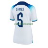 Maillot de Supporter Angleterre John Stones 5 Domicile Coupe du Monde 2022 Pour Femme